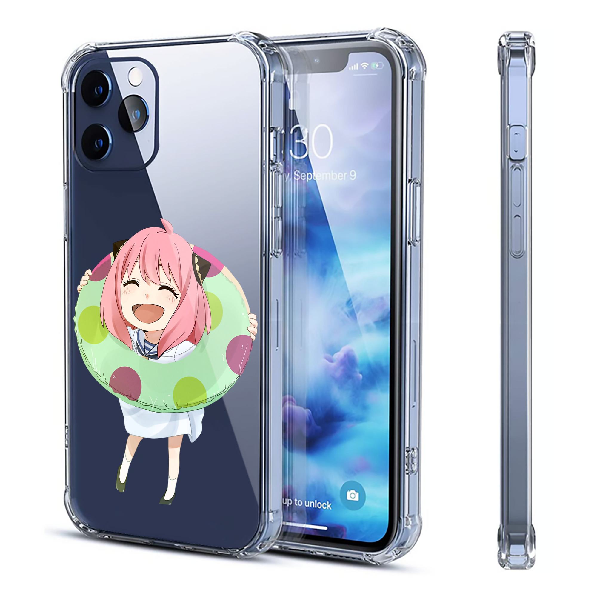 （画像用） SPY×FAMILY间谍家家酒 【iPhone 12シリーズ対応】透明スマホケース（クリアソフトケース）